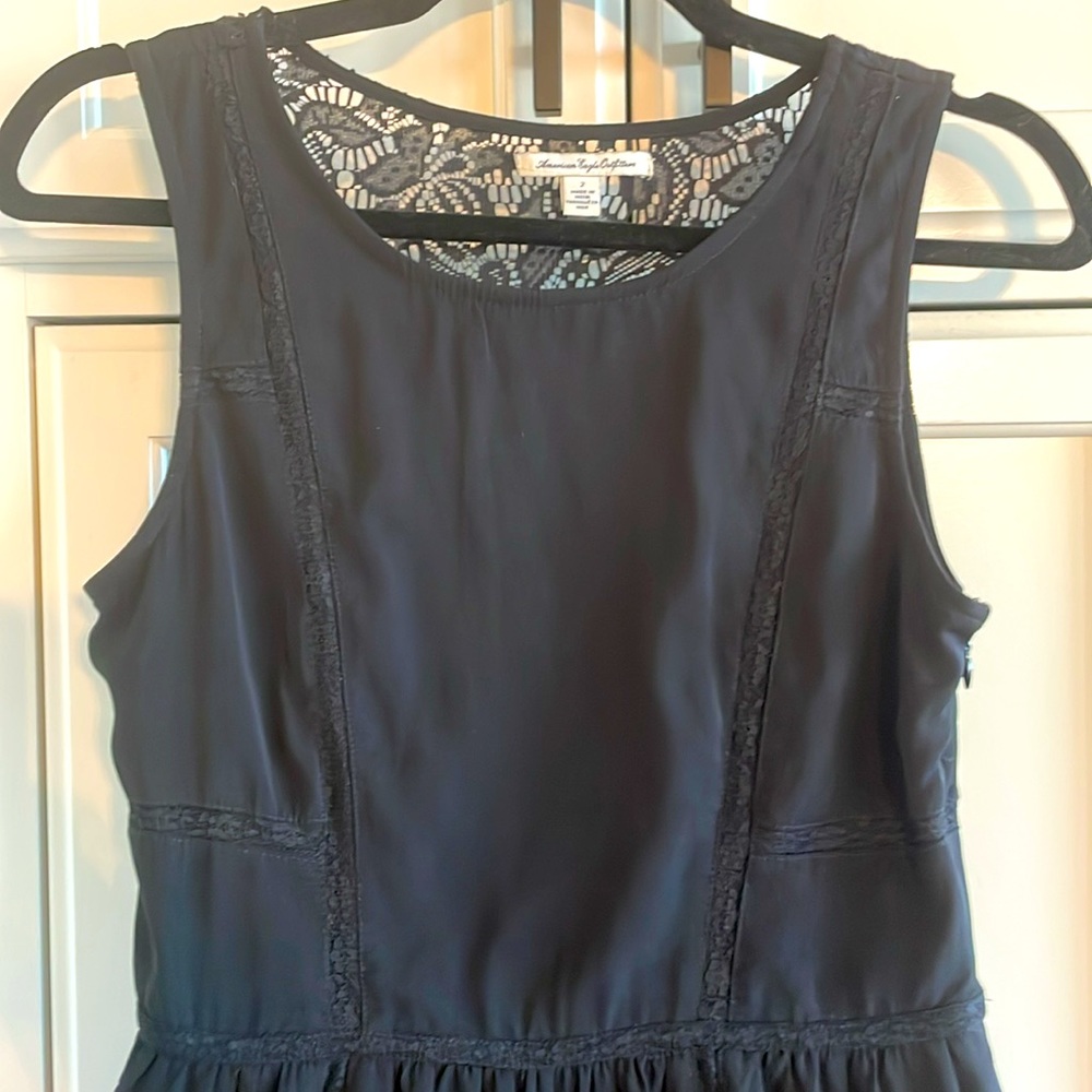 LBD American Eagle Lace Sleeveless Mini Dress Size 2 - Picture 7 of 7